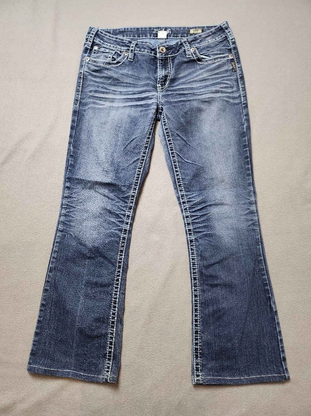Silver Aiko Bootcut Jeans Vintage Y2k Sz 34